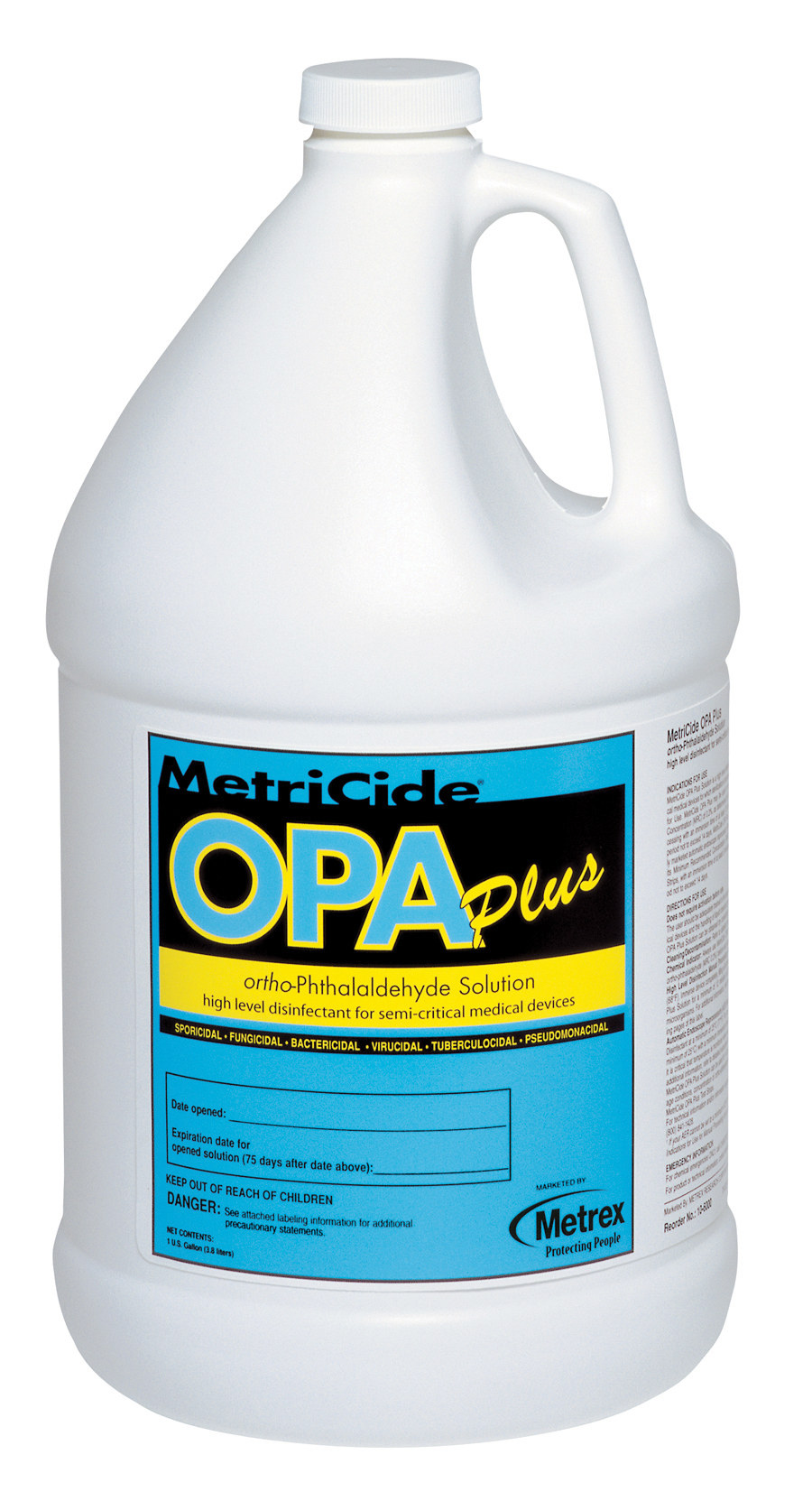 Disinfectant High-Level OPA MetriCide™ OPA Plus RTU Liquid 1 gal. Jug 30 Day Max for Manual Soaking (1/EA) (4/CS) by Metrex Research Corporation  ID 10-6000